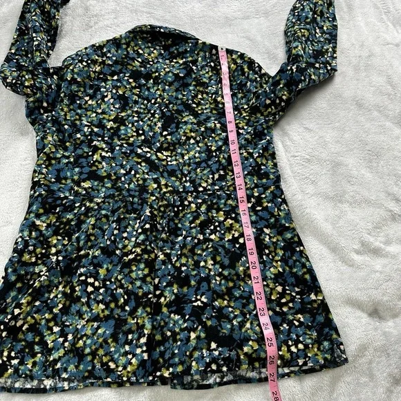 J. Jill Corduroy Button Up Long Sleeve Shirt No size Tag ? Medium Petite READ - Picture 9 of 13